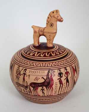 one horse
